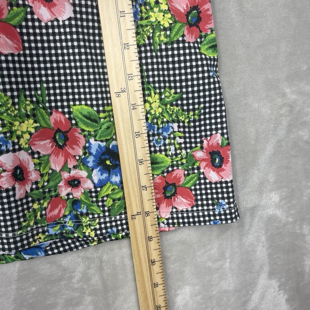 Swing Control Gingham Botanical Pull On Golf Skort Size 6 Preppy Clueless - Picture 12 of 13